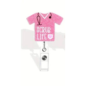 Pink Scrub Life Badge Reel